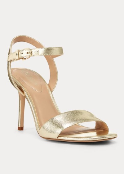 Women's Ralph Lauren Gwen Leather Sandals | 843509HMU